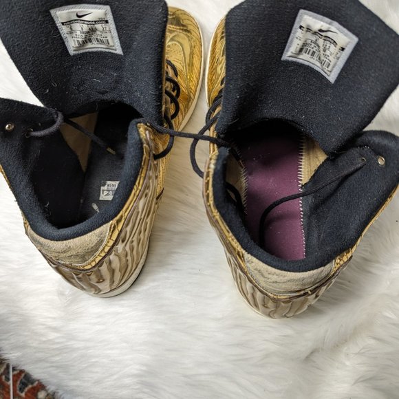 Size 9 - Nike LeBron 11 NSW Lifestyle QS Black History Month golden color - Picture 11 of 12